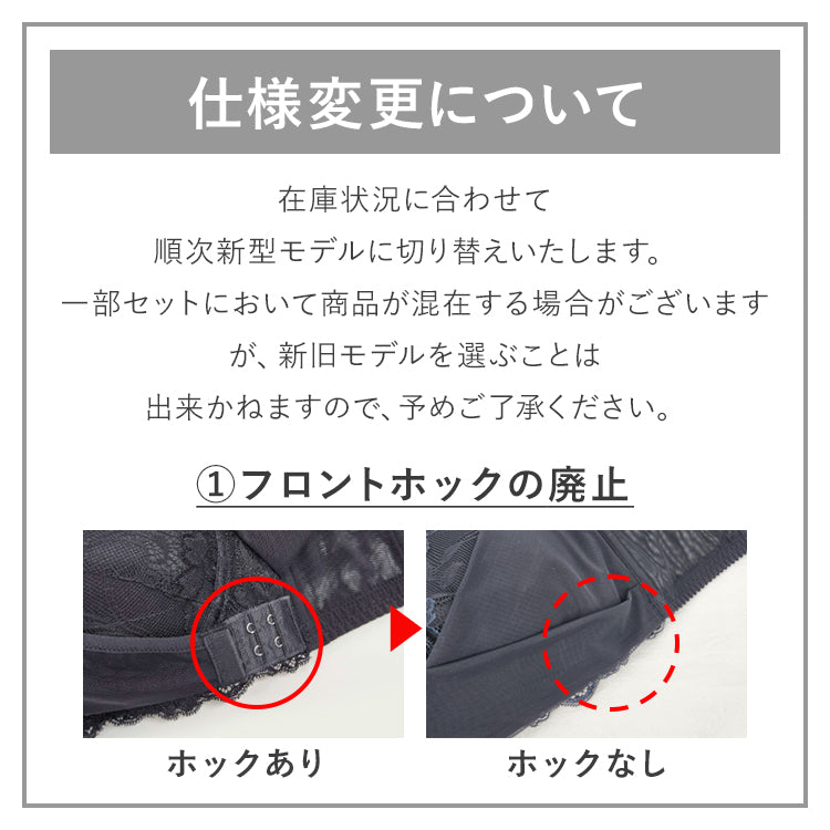 フロントホックの廃止について