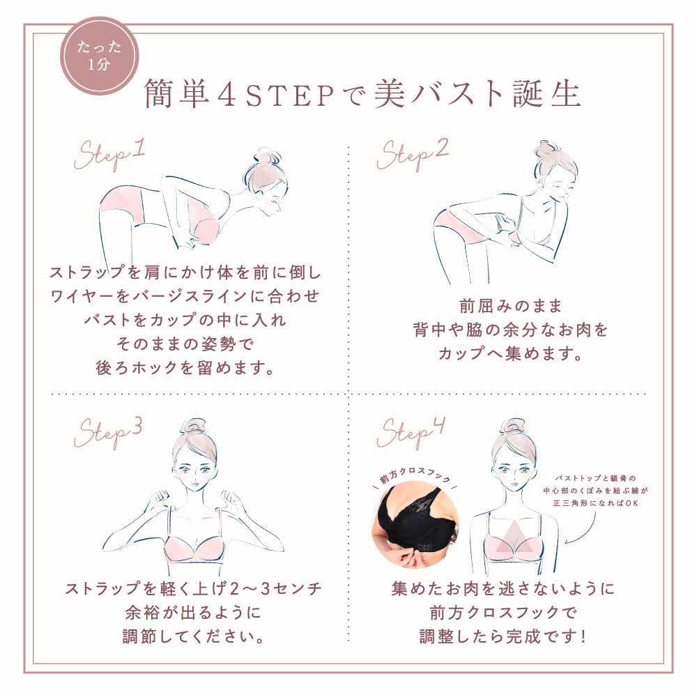 カンタン4STEPで美バスト誕生