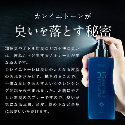 KAREINITORE カレイニトーレ 耳ウラ対策 クレンジング スプレー 脂臭 無香料 臭い対策 耳裏 体臭 加齢臭ケア 150ml